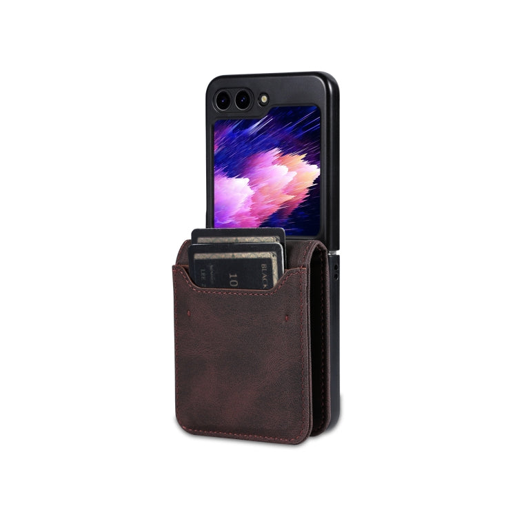 For Samsung Galaxy Z Flip6 / Flip7 FE AZNS Dream II Skin Feel PU+TPU Horizontal Flip PU Phone Case(Coffee)