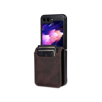 For Samsung Galaxy Z Flip6 / Flip7 FE AZNS Dream II Skin Feel PU+TPU Horizontal Flip PU Phone Case(Coffee)
