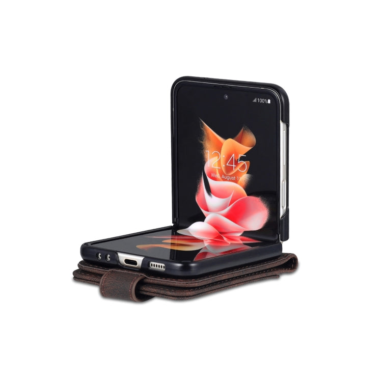 For Samsung Galaxy Z Flip6 / Flip7 FE AZNS Dream II Skin Feel PU+TPU Horizontal Flip PU Phone Case(Coffee)