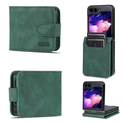 For Samsung Galaxy Z Flip6 / Flip7 FE AZNS Dream II Skin Feel PU+TPU Horizontal Flip PU Phone Case(Green)