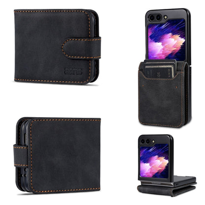 For Samsung Galaxy Z Flip6 / Flip7 FE AZNS Dream II Skin Feel PU+TPU Horizontal Flip PU Phone Case(Black)