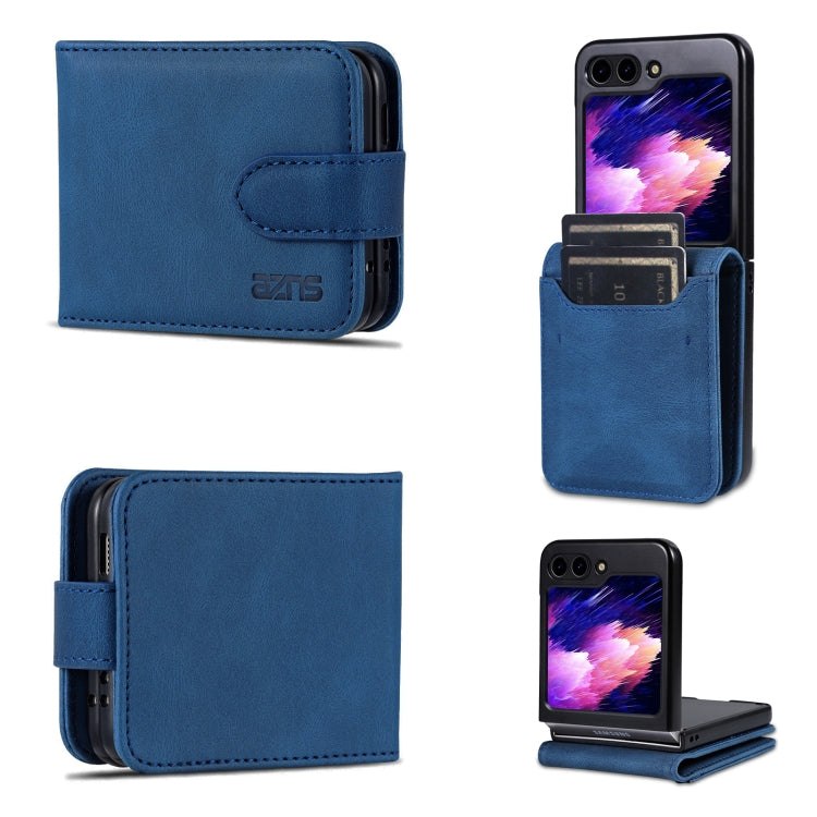 For Samsung Galaxy Z Flip6 / Flip7 FE AZNS Dream II Skin Feel PU+TPU Horizontal Flip PU Phone Case(Blue)