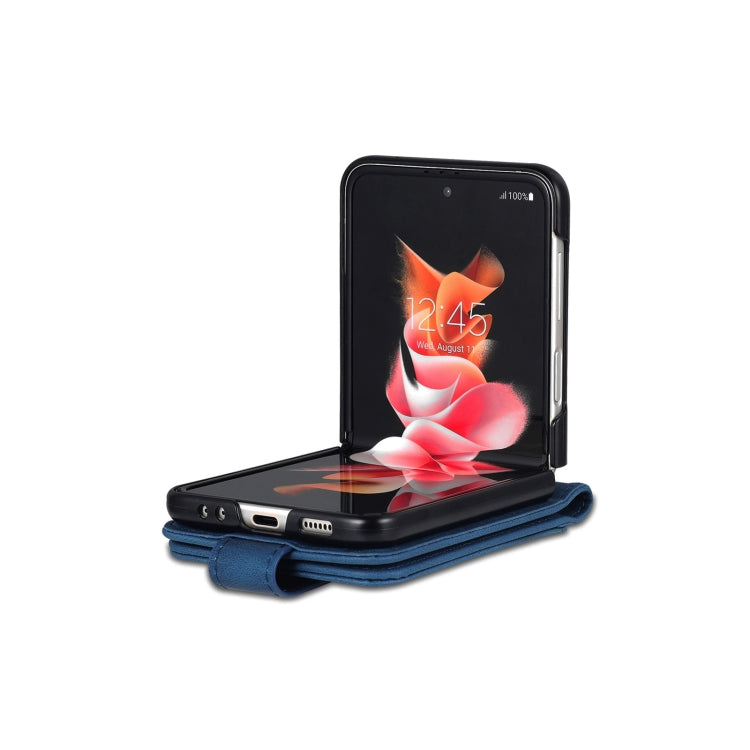 For Samsung Galaxy Z Flip6 / Flip7 FE AZNS Dream II Skin Feel PU+TPU Horizontal Flip PU Phone Case(Blue)