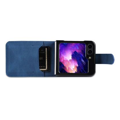 For Samsung Galaxy Z Flip6 / Flip7 FE AZNS Dream II Skin Feel PU+TPU Horizontal Flip PU Phone Case(Blue)