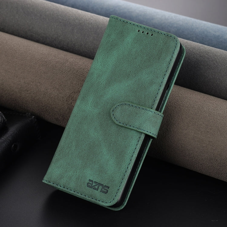 For Samsung Galaxy Z Fold6 5G AZNS Dream II Skin Feel PU+TPU Horizontal Flip PU Phone Case(Green)