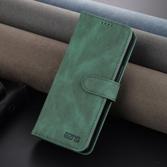 For Samsung Galaxy Z Fold6 5G AZNS Dream II Skin Feel PU+TPU Horizontal Flip PU Phone Case(Green)
