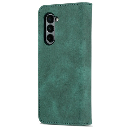 For Samsung Galaxy Z Fold6 5G AZNS Dream II Skin Feel PU+TPU Horizontal Flip PU Phone Case(Green)