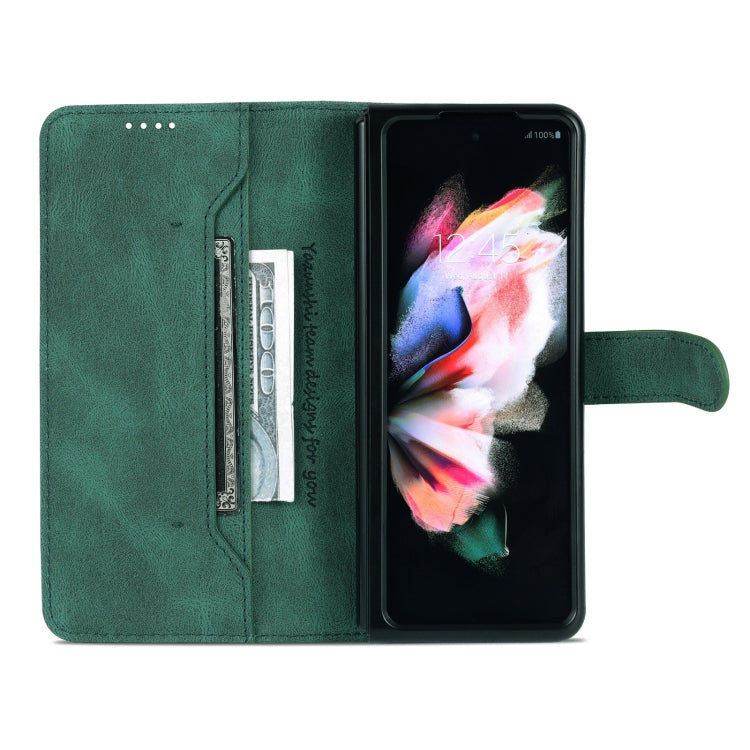 For Samsung Galaxy Z Fold6 5G AZNS Dream II Skin Feel PU+TPU Horizontal Flip PU Phone Case(Green)