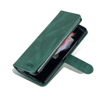 For Samsung Galaxy Z Fold6 5G AZNS Dream II Skin Feel PU+TPU Horizontal Flip PU Phone Case(Green)