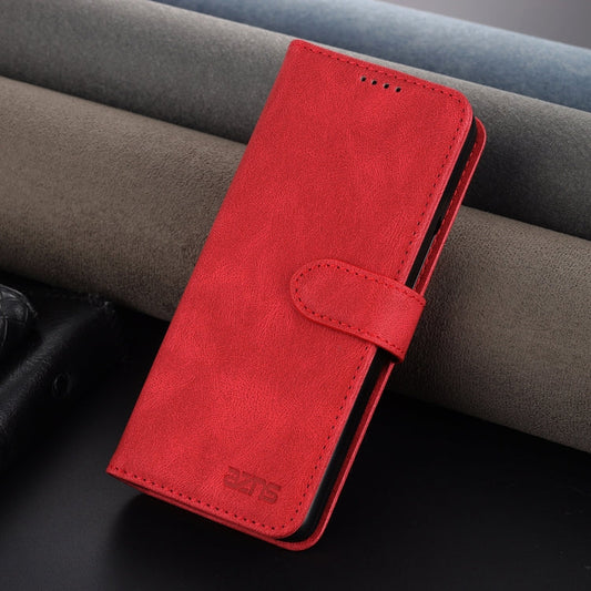 For Samsung Galaxy Z Fold6 5G AZNS Dream II Skin Feel PU+TPU Horizontal Flip PU Phone Case(Red)
