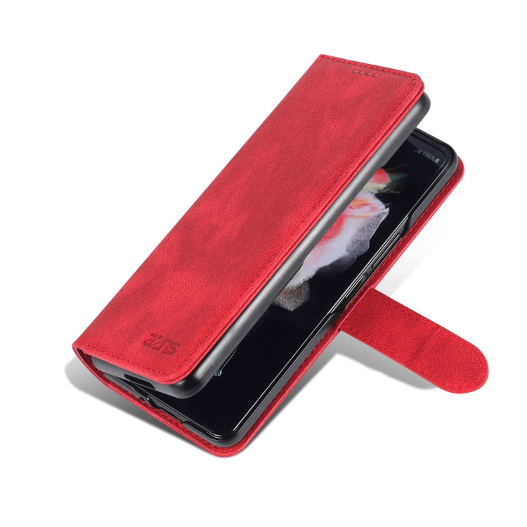 For Samsung Galaxy Z Fold6 5G AZNS Dream II Skin Feel PU+TPU Horizontal Flip PU Phone Case(Red)