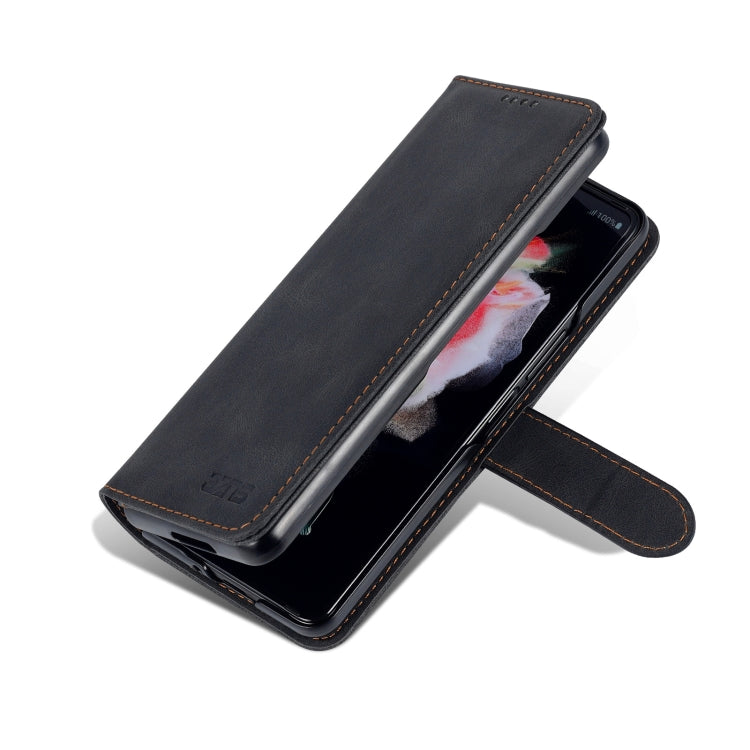 For Samsung Galaxy Z Fold6 5G AZNS Dream II Skin Feel PU+TPU Horizontal Flip PU Phone Case(Black)