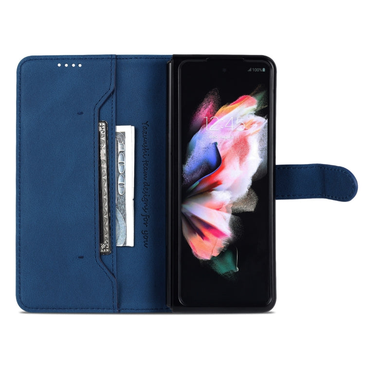 For Samsung Galaxy Z Fold6 5G AZNS Dream II Skin Feel PU+TPU Horizontal Flip PU Phone Case(Blue)
