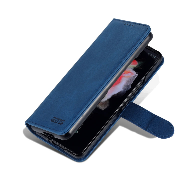 For Samsung Galaxy Z Fold6 5G AZNS Dream II Skin Feel PU+TPU Horizontal Flip PU Phone Case(Blue)