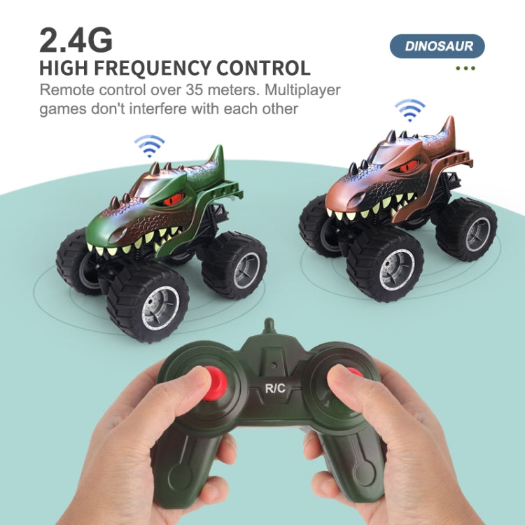 JJR/C Q148 2.4G Dinosaur Climbing Remote Control Car Monster Truck(Green)