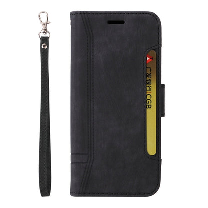Pour coque de téléphone en cuir double face BETOPNICE pour OPPO A78 5G Global (noir)