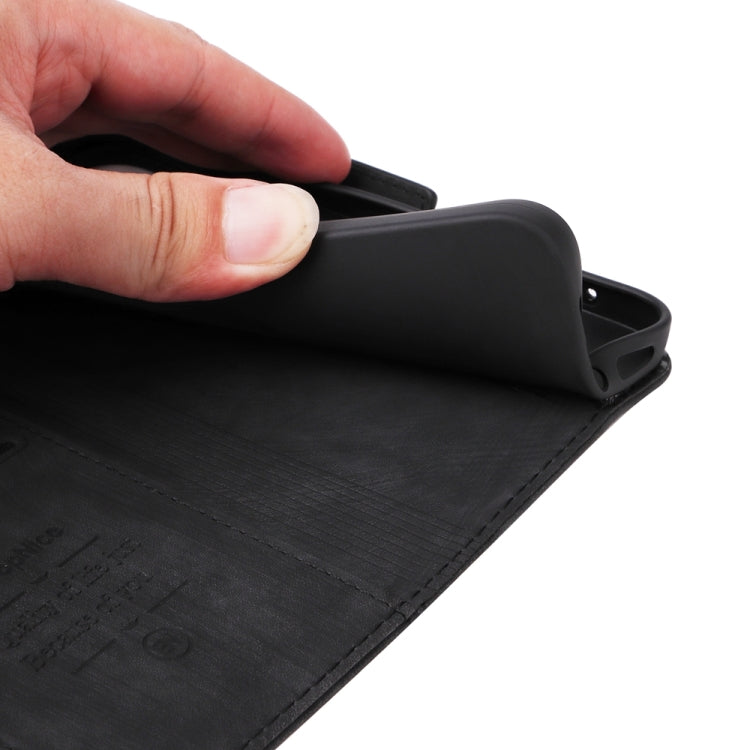 Pour coque de téléphone en cuir double face BETOPNICE pour OPPO A78 5G Global (noir)