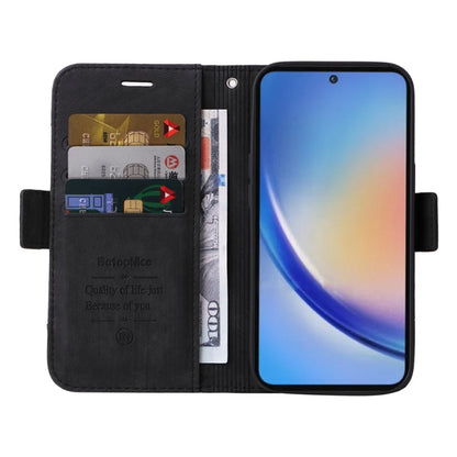 For Samsung Galaxy A35 5G BETOPNICE Dual-side Buckle Leather Phone Case(Black)