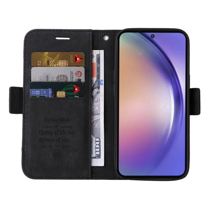 For Samsung Galaxy A55 BETOPNICE Dual-side Buckle Leather Phone Case(Black)