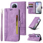 Pour étui de téléphone en cuir avec boucle double face BETOPNICE pour vivo Y02 4G / Y02A / Y11 2023 (Violet)