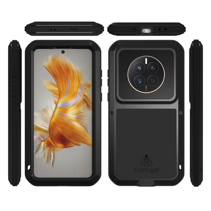 For Huawei P60 / P60 Pro / P60 Art LOVE MEI POWERFUL Metal Shockproof Life Waterproof Dustproof Phone Case(Army Green)