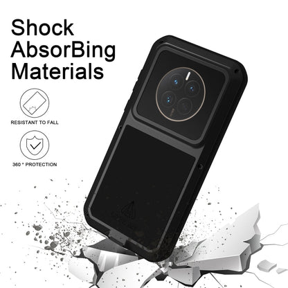 For Huawei P60 / P60 Pro / P60 Art LOVE MEI POWERFUL Metal Shockproof Life Waterproof Dustproof Phone Case(Army Green)