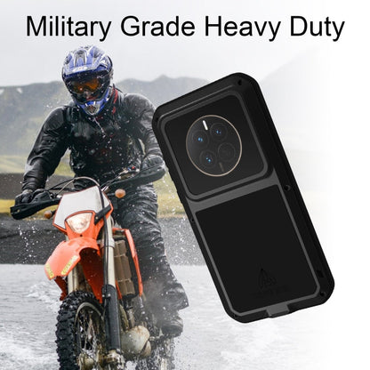 For Huawei P60 / P60 Pro / P60 Art LOVE MEI POWERFUL Metal Shockproof Life Waterproof Dustproof Phone Case(Army Green)