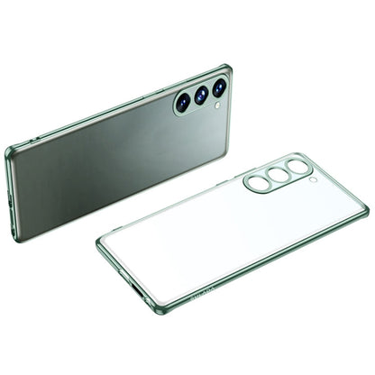 Pour Samsung Galaxy S23 5G SULADA Coque de Téléphone en TPU Givré Électroplaqué (Vert)
