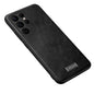 Pour Samsung Galaxy S24 Ultra 5G SULADA Étui de téléphone en cuir hybride TPU antichoc fait à la main (noir)