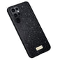 For Samsung Galaxy S25 Ultra 5G SULADA Glittery TPU Hybrid Handmade Leather Phone Case(Black)