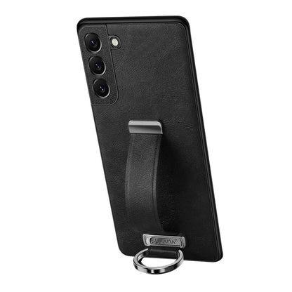 For Samsung Galaxy S24+ 5G SULADA PC Hybrid Leather Texture Skin Feel Shockproof Phone Case(Black)