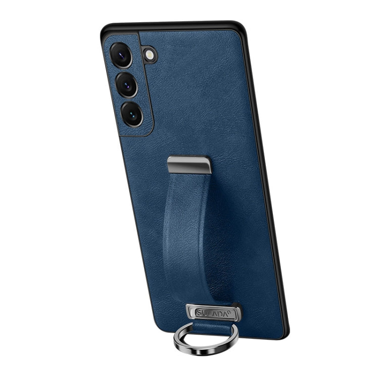For Samsung Galaxy S24+ 5G SULADA PC Hybrid Leather Texture Skin Feel Shockproof Phone Case(Blue)