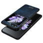 For Samsung Galaxy Z Flip6 / Flip7 FE SULADA Shockproof TPU + Handmade Leather Phone Case(Blue)