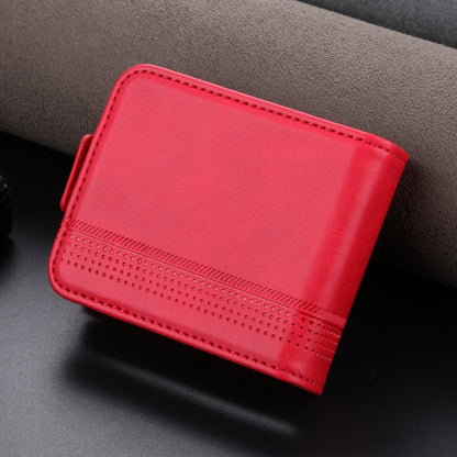 For Samsung Galaxy Z Flip7 FE / Flip6 AZNS Magnetic Calf Texture Flip Leather Phone Case(Red)