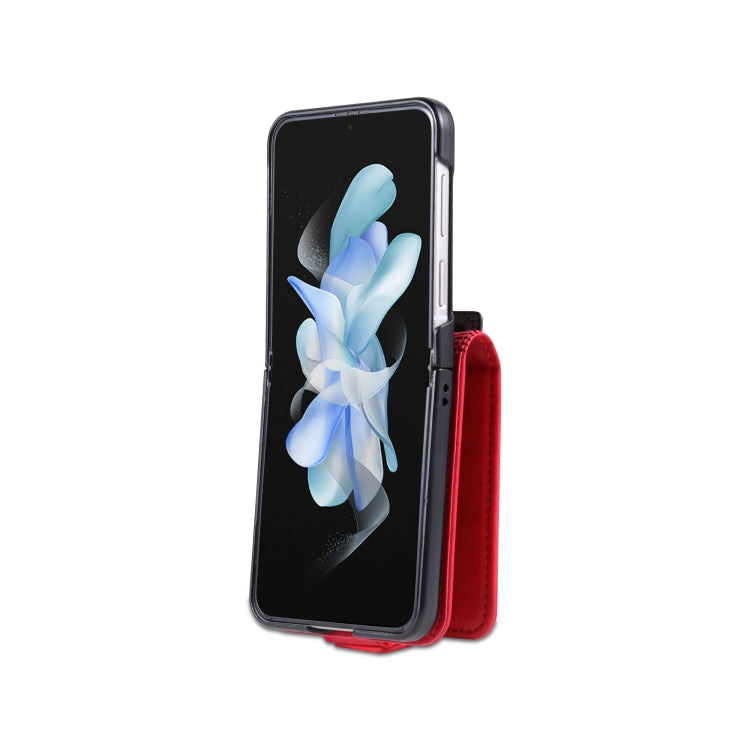 For Samsung Galaxy Z Flip7 FE / Flip6 AZNS Magnetic Calf Texture Flip Leather Phone Case(Red)