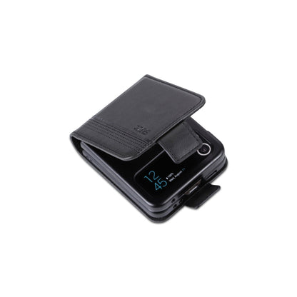 For Samsung Galaxy Z Flip7 FE / Flip6 AZNS Magnetic Calf Texture Flip Leather Phone Case(Black)