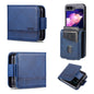For Samsung Galaxy Z Flip7 FE / Flip6 AZNS Magnetic Calf Texture Flip Leather Phone Case(Dark Blue)