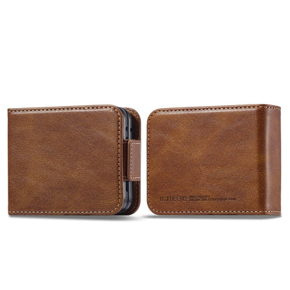 For Samsung Galaxy Z Flip6 / Flip7 FE LC.IMEEKE RFID Anti-theft Leather Phone Case(Brown)