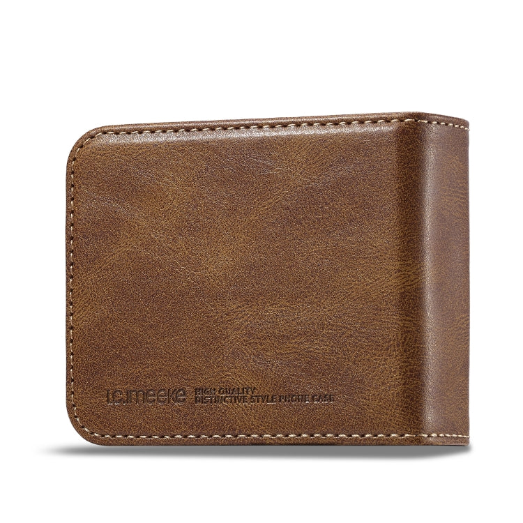For Samsung Galaxy Z Flip6 / Flip7 FE LC.IMEEKE RFID Anti-theft Leather Phone Case(Brown)