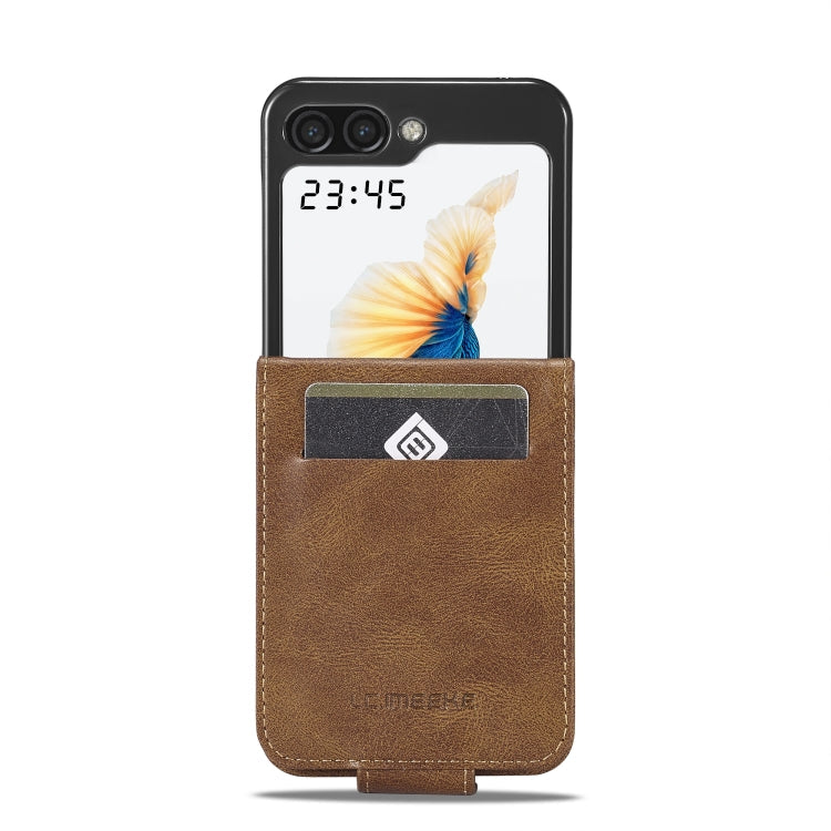 For Samsung Galaxy Z Flip6 / Flip7 FE LC.IMEEKE RFID Anti-theft Leather Phone Case(Brown)
