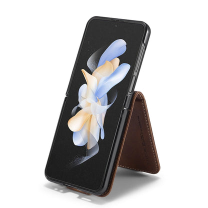 For Samsung Galaxy Z Flip6 / Flip7 FE LC.IMEEKE RFID Anti-theft Leather Phone Case(Brown)