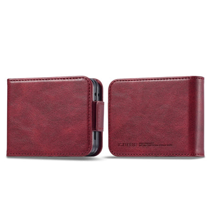 For Samsung Galaxy Z Flip6 / Flip7 FE LC.IMEEKE RFID Anti-theft Leather Phone Case(Red)