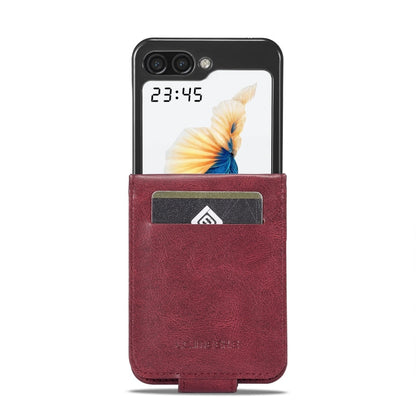 For Samsung Galaxy Z Flip6 / Flip7 FE LC.IMEEKE RFID Anti-theft Leather Phone Case(Red)