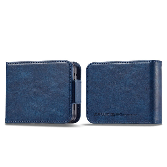 For Samsung Galaxy Z Flip6 / Flip7 FE LC.IMEEKE RFID Anti-theft Leather Phone Case(Blue)