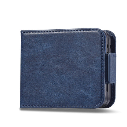 For Samsung Galaxy Z Flip6 / Flip7 FE LC.IMEEKE RFID Anti-theft Leather Phone Case(Blue)