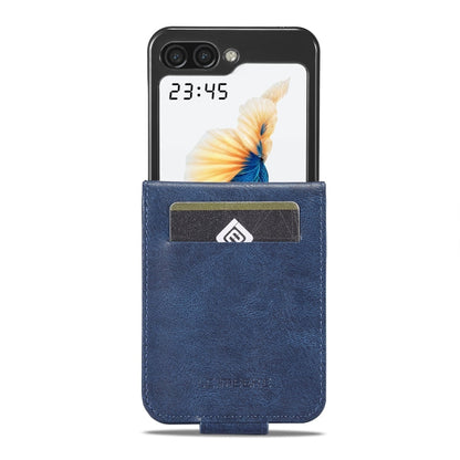 For Samsung Galaxy Z Flip6 / Flip7 FE LC.IMEEKE RFID Anti-theft Leather Phone Case(Blue)