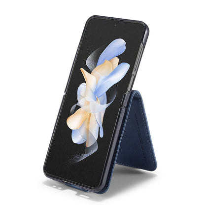 For Samsung Galaxy Z Flip6 / Flip7 FE LC.IMEEKE RFID Anti-theft Leather Phone Case(Blue)