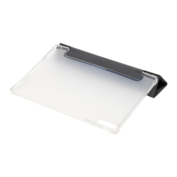 Pour Teclast T45 HD Étui intelligent en cuir avec support à trois volets (gris)
