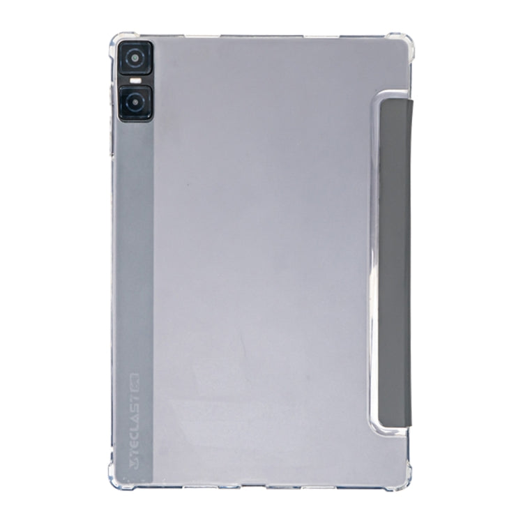 Pour Teclast T45 HD Étui intelligent en cuir avec support à trois volets (gris)