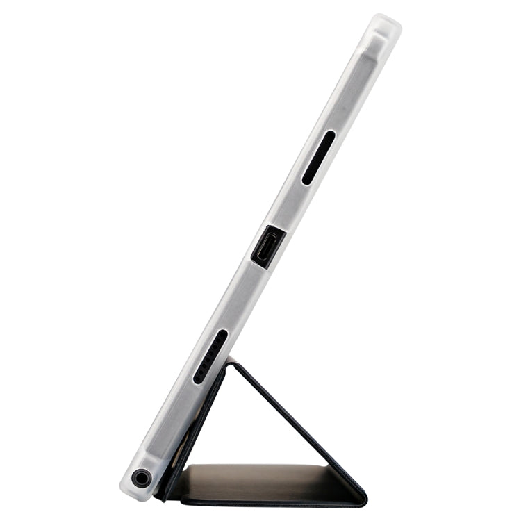 For Teclast T50 HD / T50 Max 3-Fold Holder Folio Leather Tablet Smart Case(Grey)